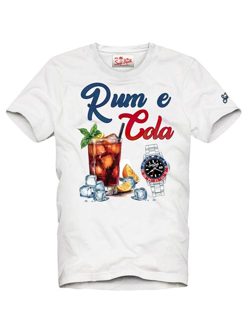 denver man cotton t-shrt with front print/em rum e cola MC2 SAINT BARTH | DNV0002-00383L.01N